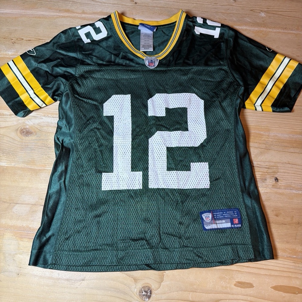 Reebok Aaron Rodgers Women's Green‎ Bay Packers NFL Jersey Size S